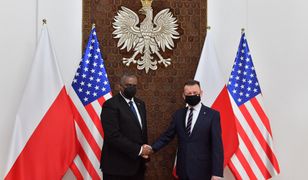"Napad Rosji na Ukrainę doprowadzi do konfliktu". Szef Pentagonu w Warszawie