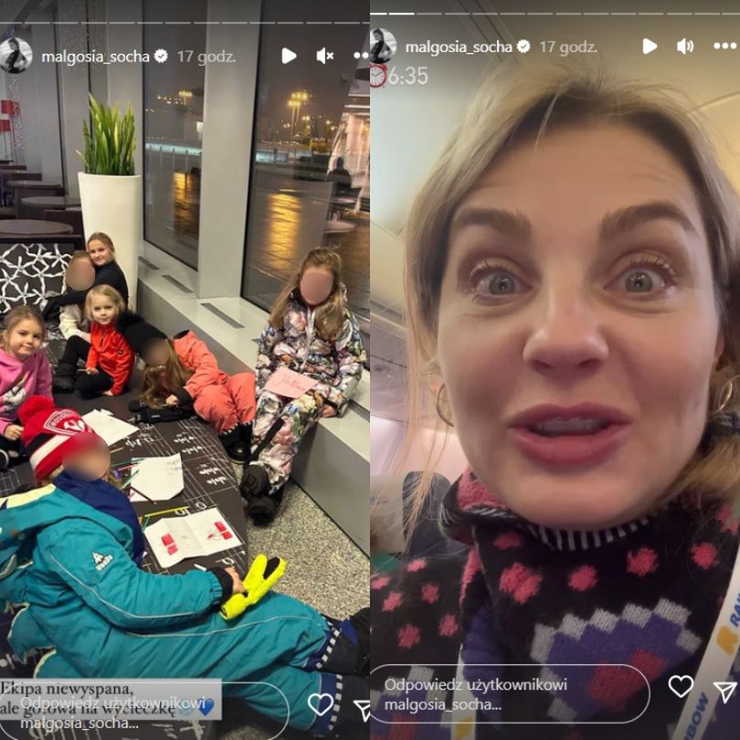 Małgorzata Socha zabrała dzieci do Laponii