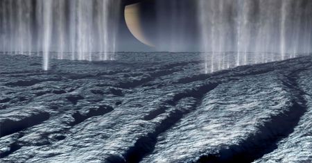 Enceladus i jego gejzery. Jak sondy mogą wypatrzyć ślady życia