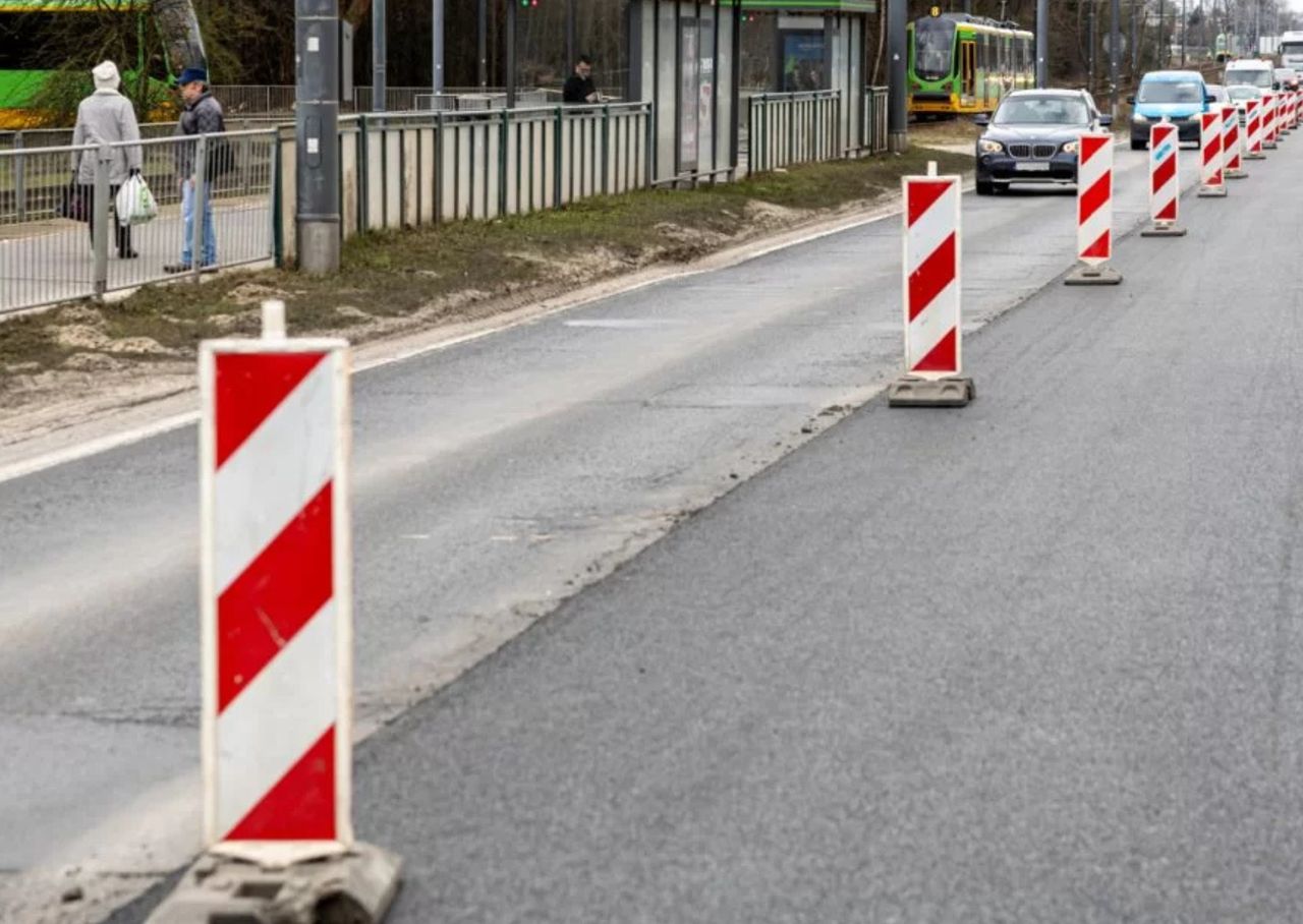 Trwa remont na ul. Warszawskiej. Zmiany w organizacji ruchu w Poznaniu