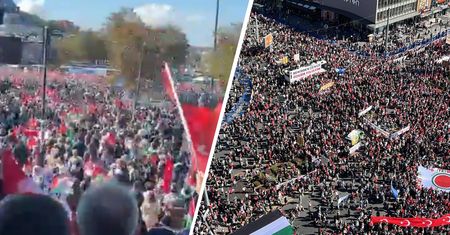 Propalestyńskie marsze w Turcji. Na ulicach setki tysięcy ludzi