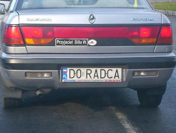 Najciekawsze tablice rejestracyjne z Polski [galeria] 41