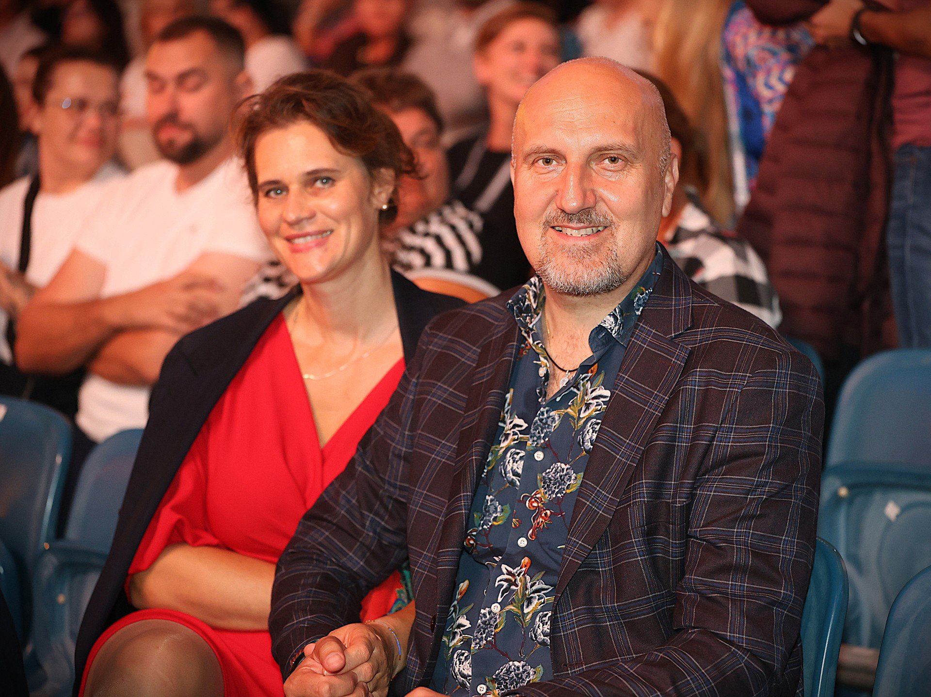 Wicemarszałek województwa świętokrzyskiego Grzegorz Socha z żoną.