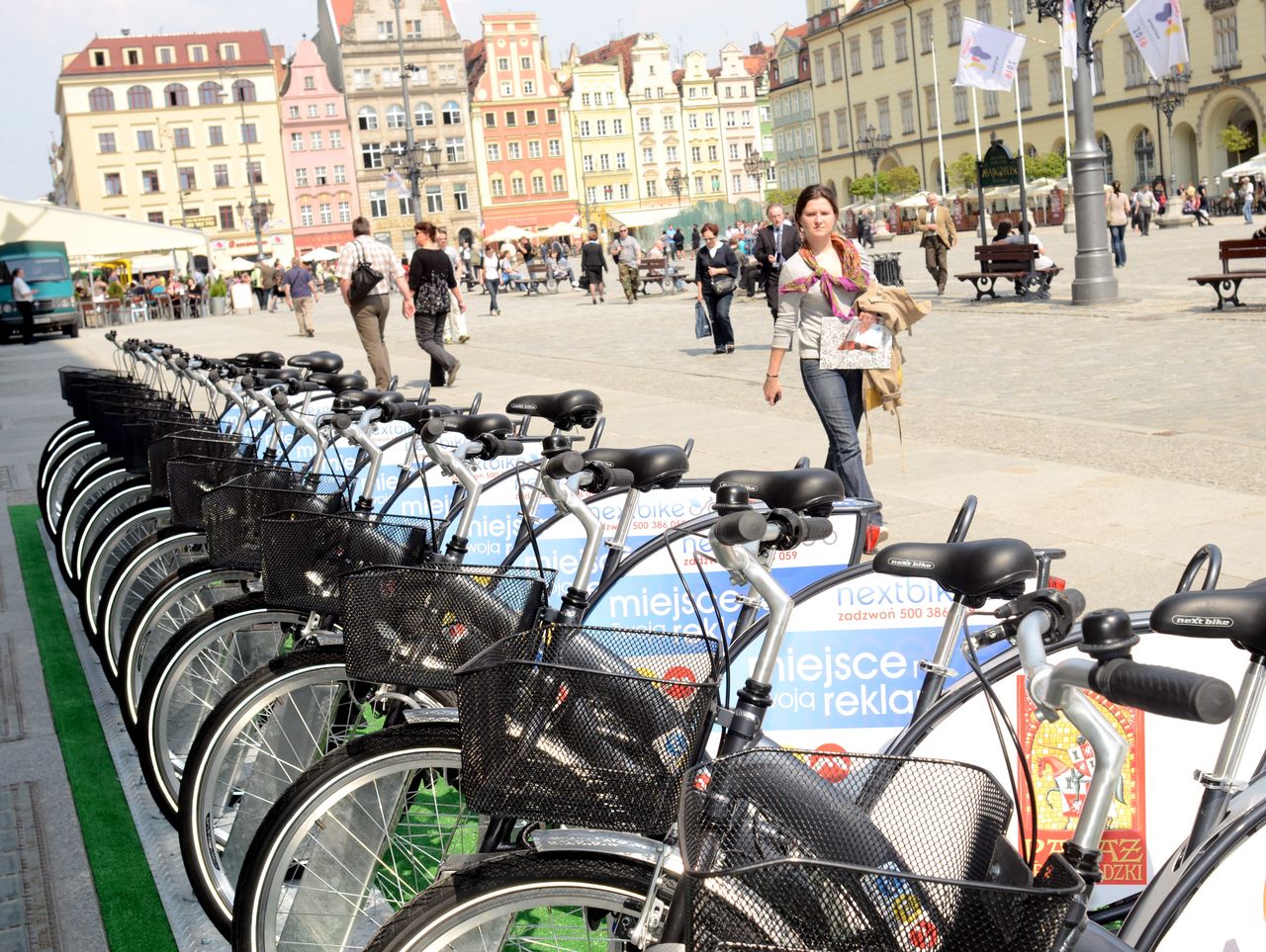 Rowery na wrocławskim rynku