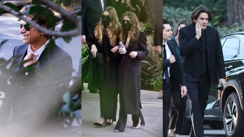 Przyjaciele z planu "Pełnej chaty" na pogrzebie Boba Sageta (ZDJĘCIA)