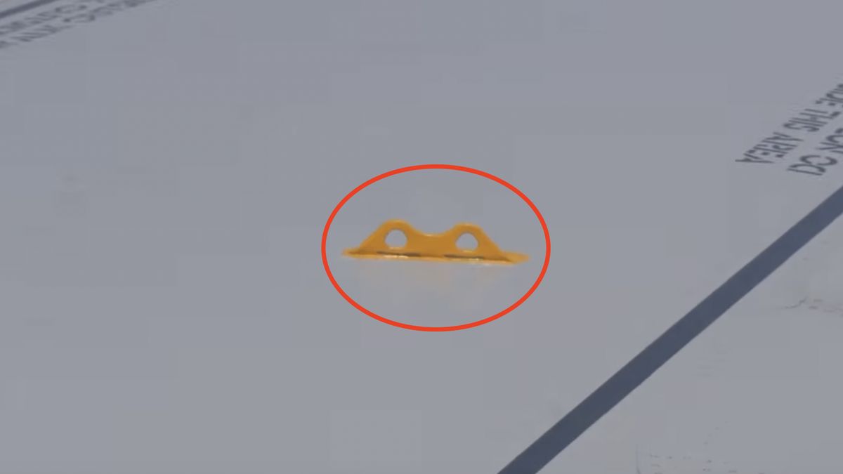 Żółty element służ celom bezpieczeństwa 