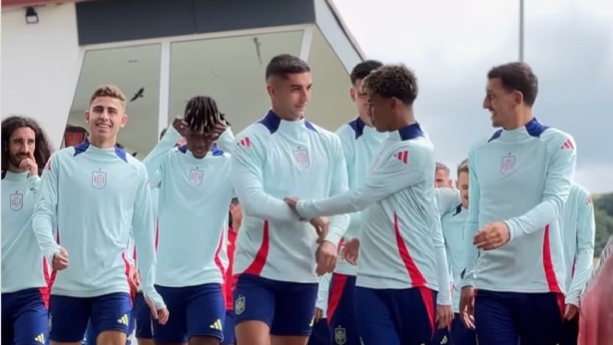 Reprezentanci Hiszpanii przed finałem Euro 2024