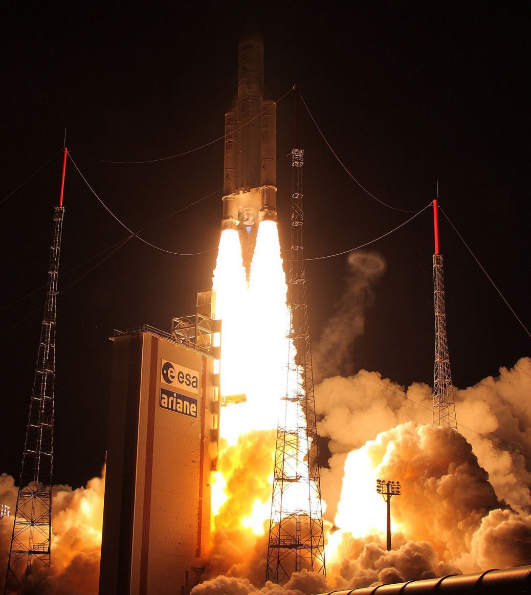 Ariane 5 ES podczas startu.