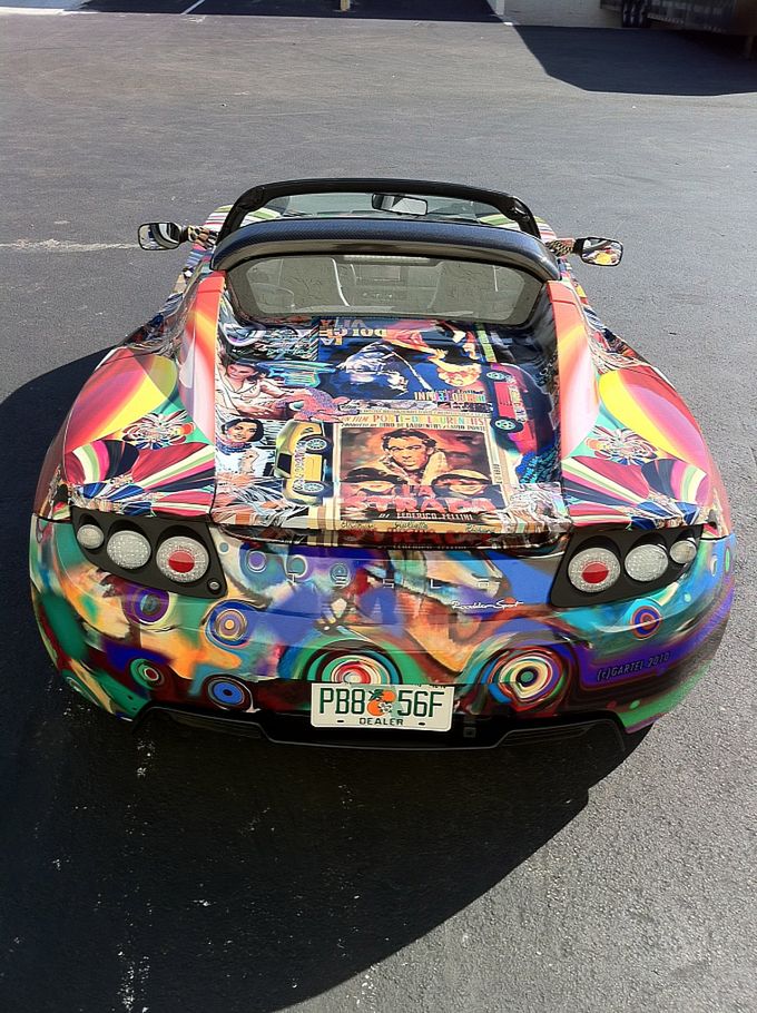 Tesla Roadster Art
