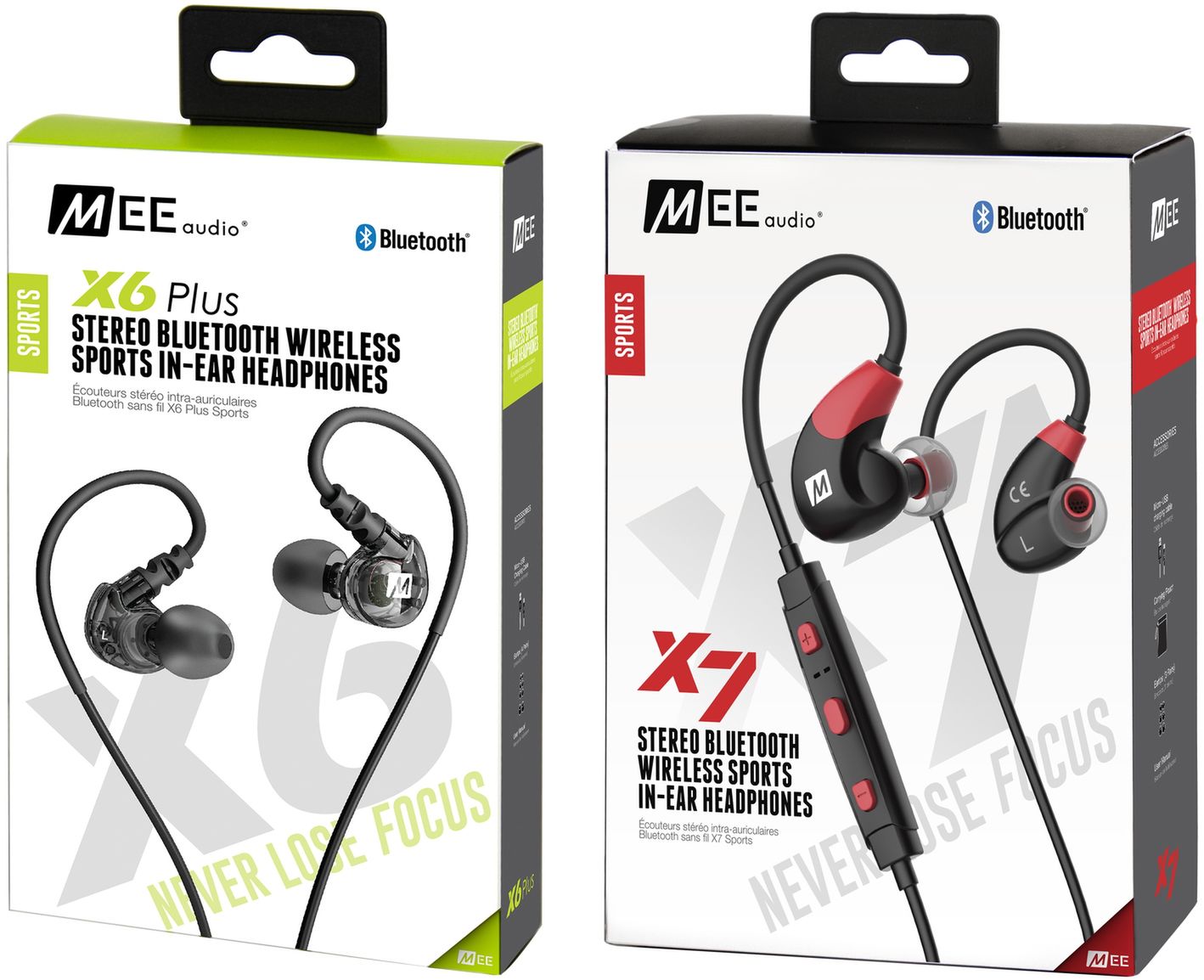 MEE Audio X6 Plus i X7: wodoodporne sportowe słuchawki bluetooth 4