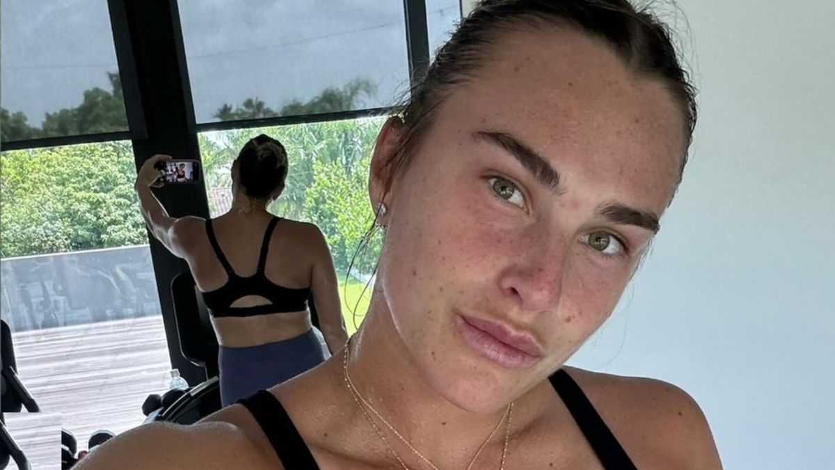 Aryna Sabalenka w czasie przygotowań do turnieju w Waszyngtonie