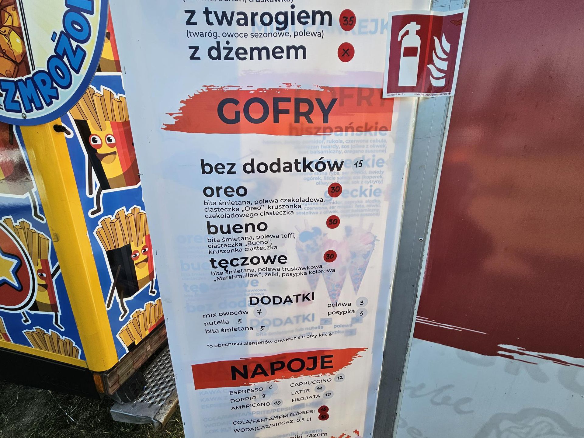 Ceny w strefie kibica przy PGE Narodowym