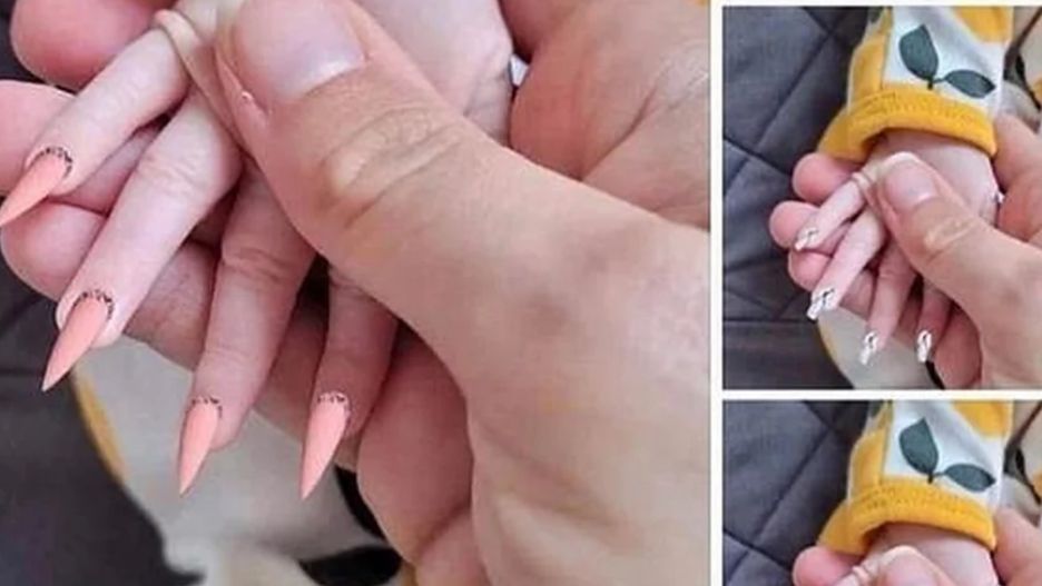 Zdjęcie niemowlęcego "manicure" oburzyło internautów