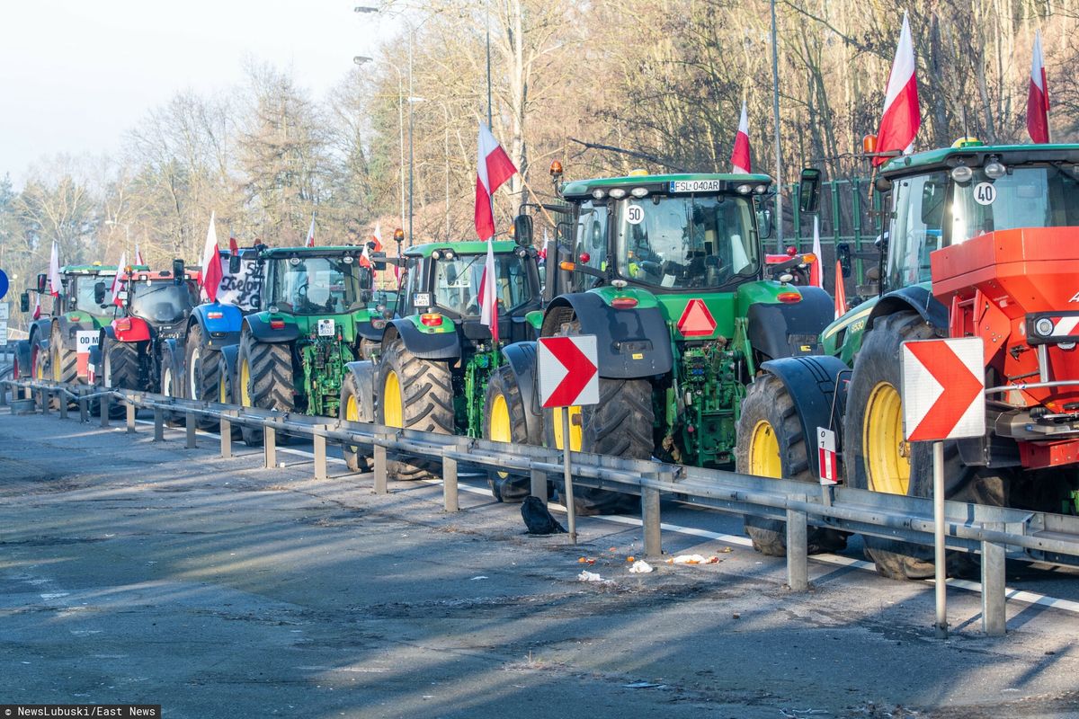 Rolnicy blokują granicę z Ukrainą