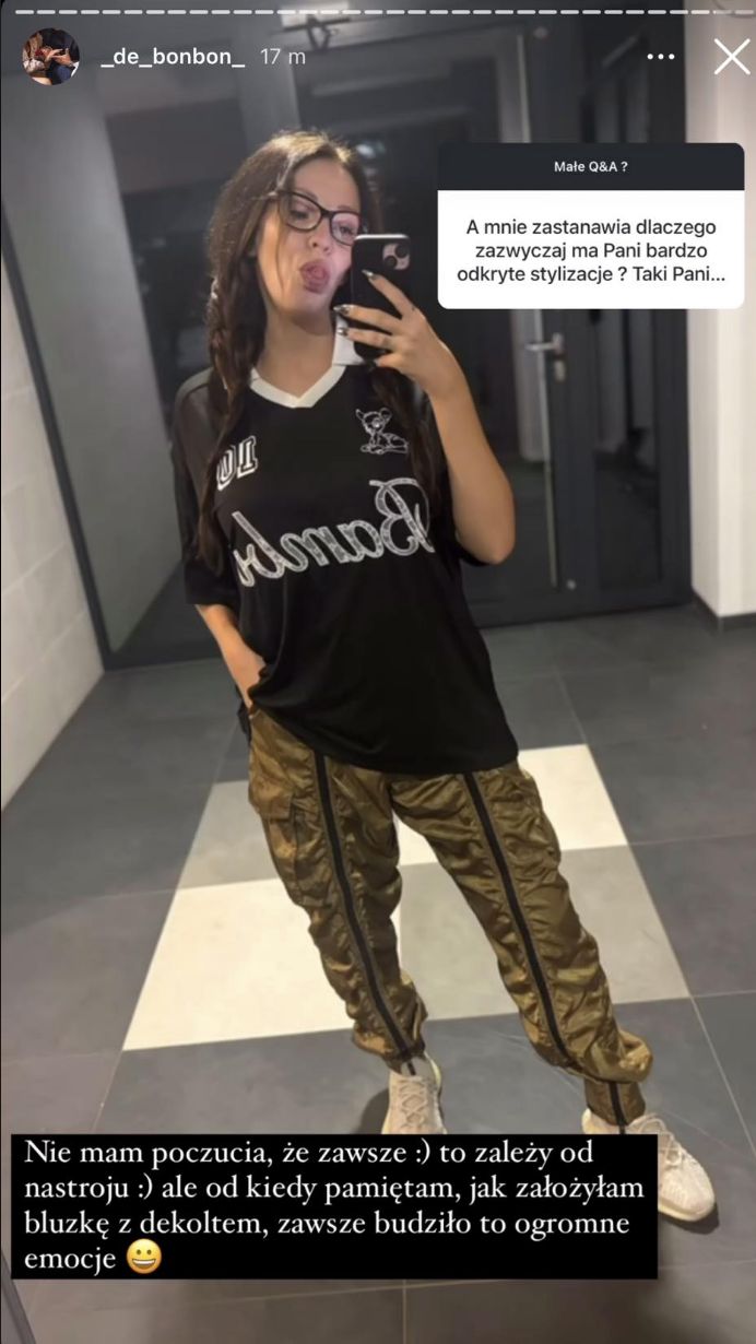 Dominika zapytana o odkryte stylizacje. Tak zareagowała