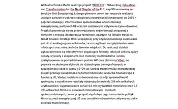 Wirtualna Polska Media realizuje projekt "NEXT-EU – Networking, Education, and Transformation for the Next Chapter of the EU"