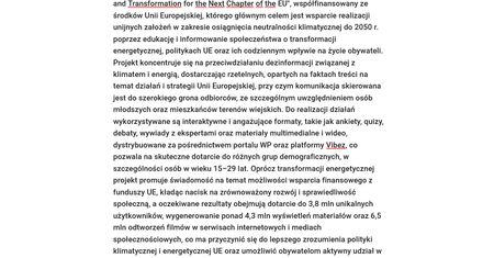 Wirtualna Polska Media realizuje projekt "NEXT-EU – Networking, Education, and Transformation for the Next Chapter of the EU"