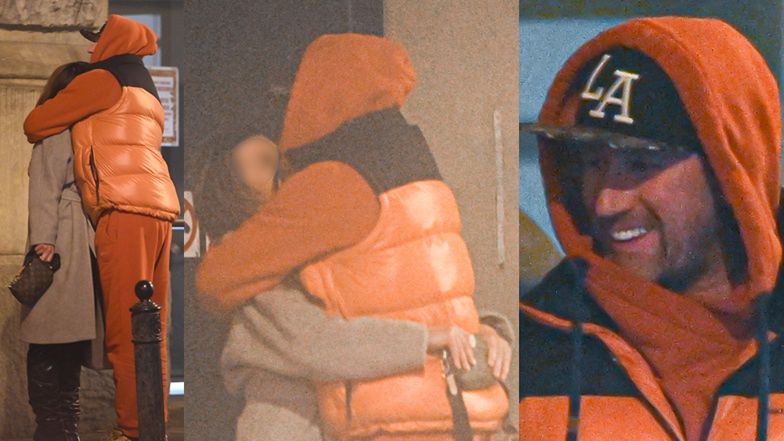 Robert Kochanek migdali się na ulicy z szatynką 