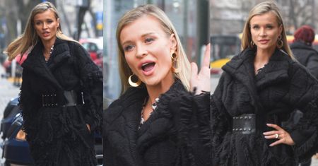 Zjawiskowa Joanna Krupa promuje finał "Top Model" w wełnianym płaszczu