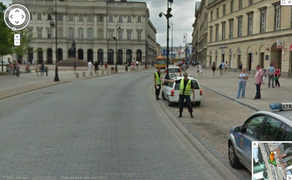 Warszawa w Google Street View