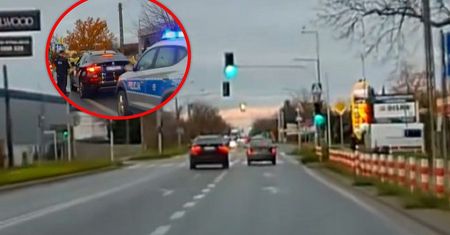 "Pani w BMW". Wszystko na oczach policji