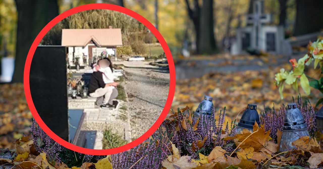 Oburzona zachowaniem pary na cmentarzu. "Wstydu nie macie za grosz!"