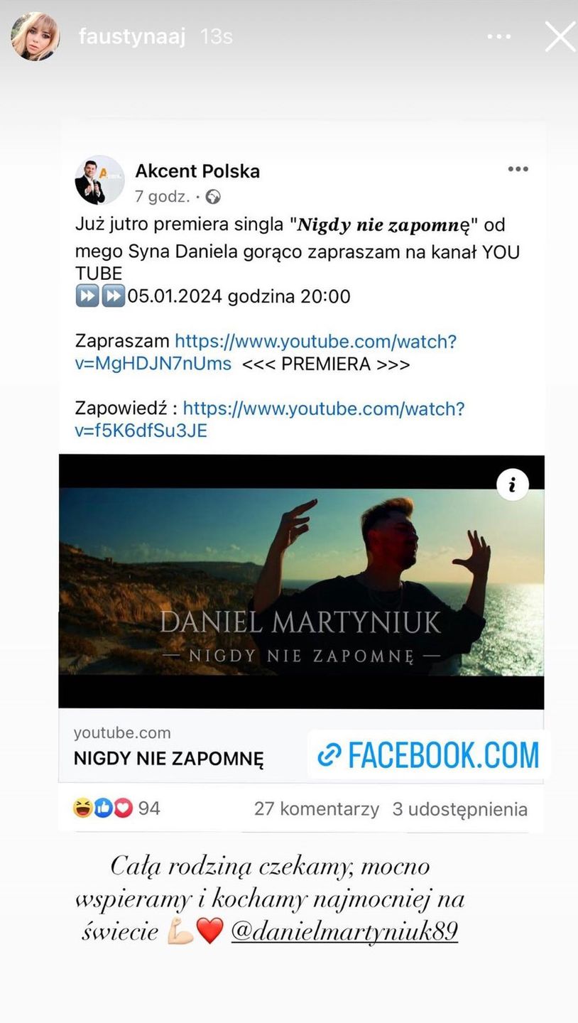 Żona Martyniuka już opublikowała nowe InstaStory 