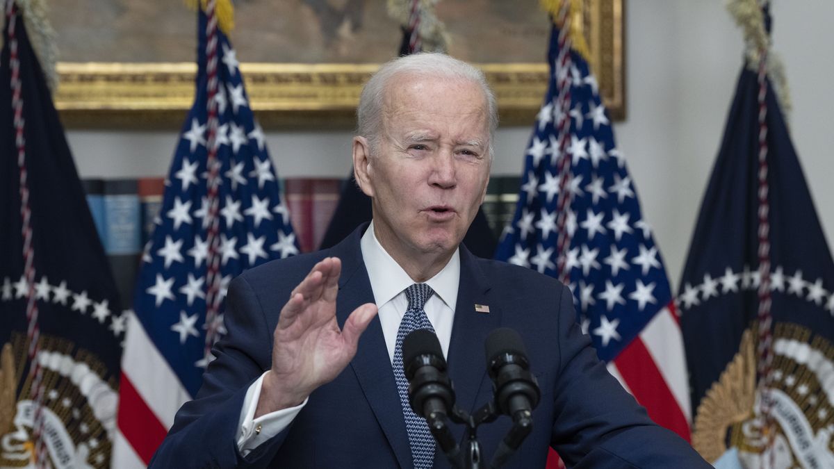 United States President Joe Biden delivers remarks on the United States banking system after the collapse of Silicon Valley Bank (SVB), at the White House in Washington, DC, USA, 13 March 2023. EPA/Chris Kleponis / POOL Dostawca: PAP/EPA.