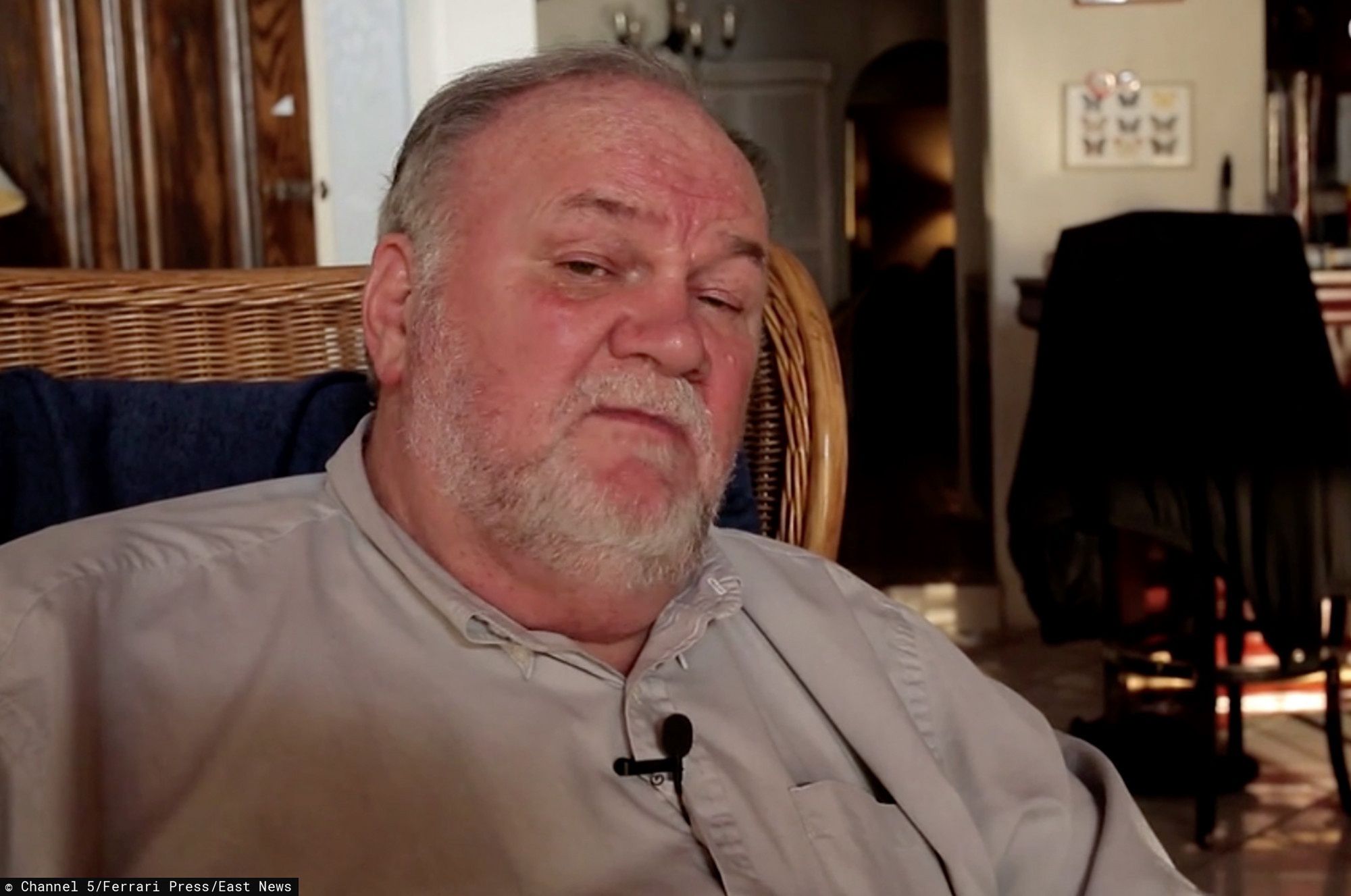 Thomas Markle udzielający wywiadu