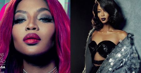 Naomi Campbell w różowych włosach!