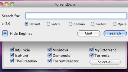 TorrentDam - kilka wyszukiwarek w jednym miejscu 1
