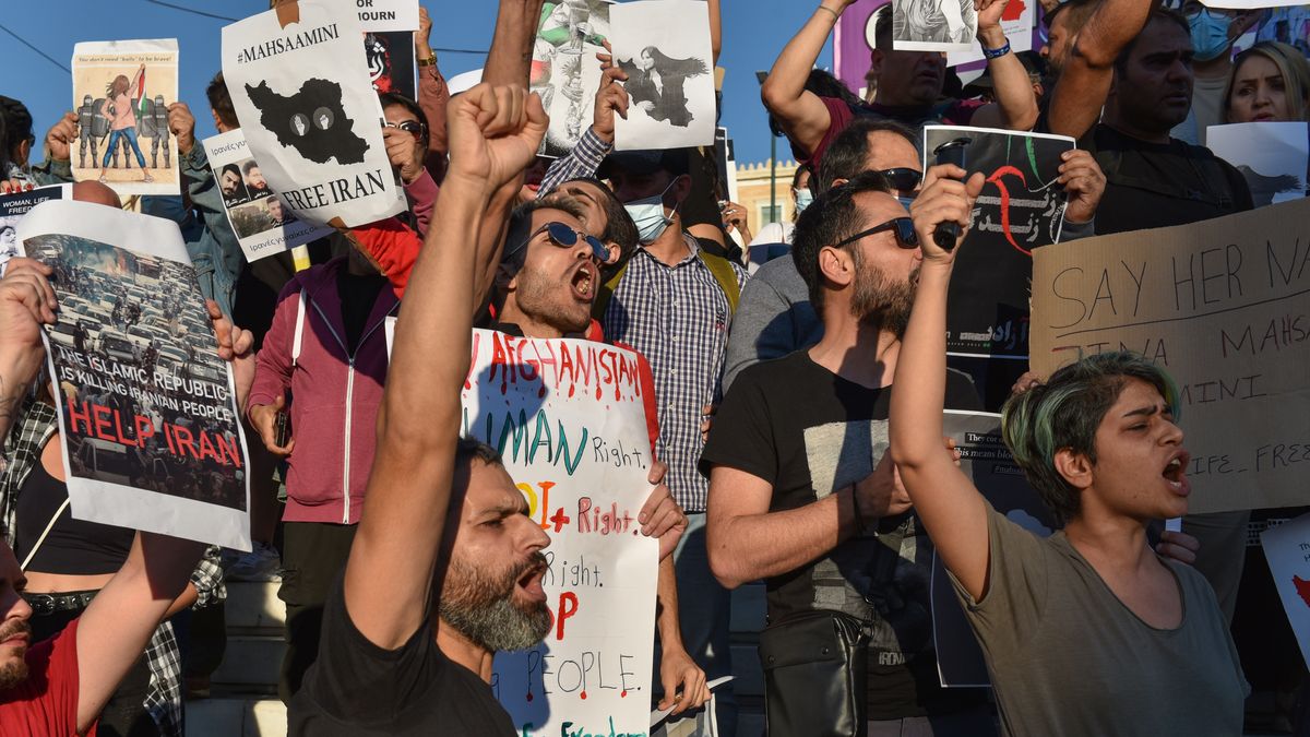 Jedna z demonstracji w sprawie sytuacji w Iranie