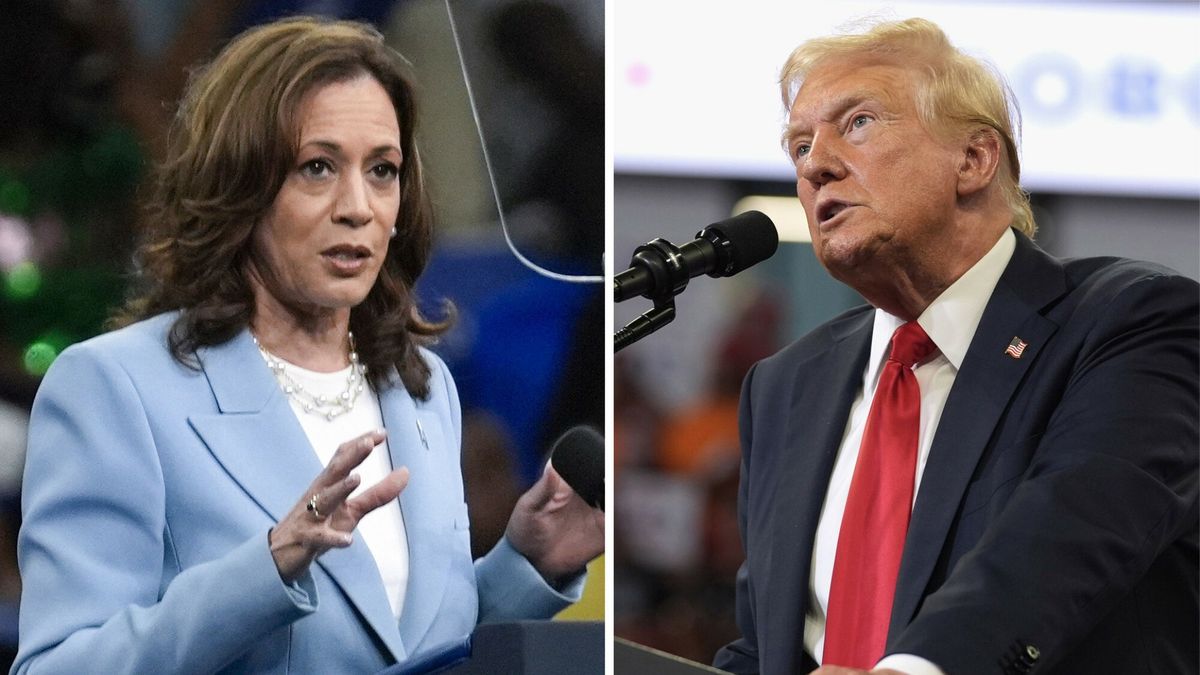 Archiwum zagraniczne East News 2024-08
This combination of photos taken at campaign rallies in Atlanta shows Vice President Kamala Harris on July 30, 2024, left, and Republican presidential candidate former President Donald Trump on Aug. 3. Trump and Harris held the dueling rallies four days apart, but the dynamics showcased how deeply divided the American electorate is. The Harris crowd was majority Black and female. Trump's crowd was overwhelmingly white. They listened to different music. They heard wildly different arguments on immigration, the economy, voting rights. Either Harris or Trump will win. The question is how widely the winner will be accepted. (AP Photo)