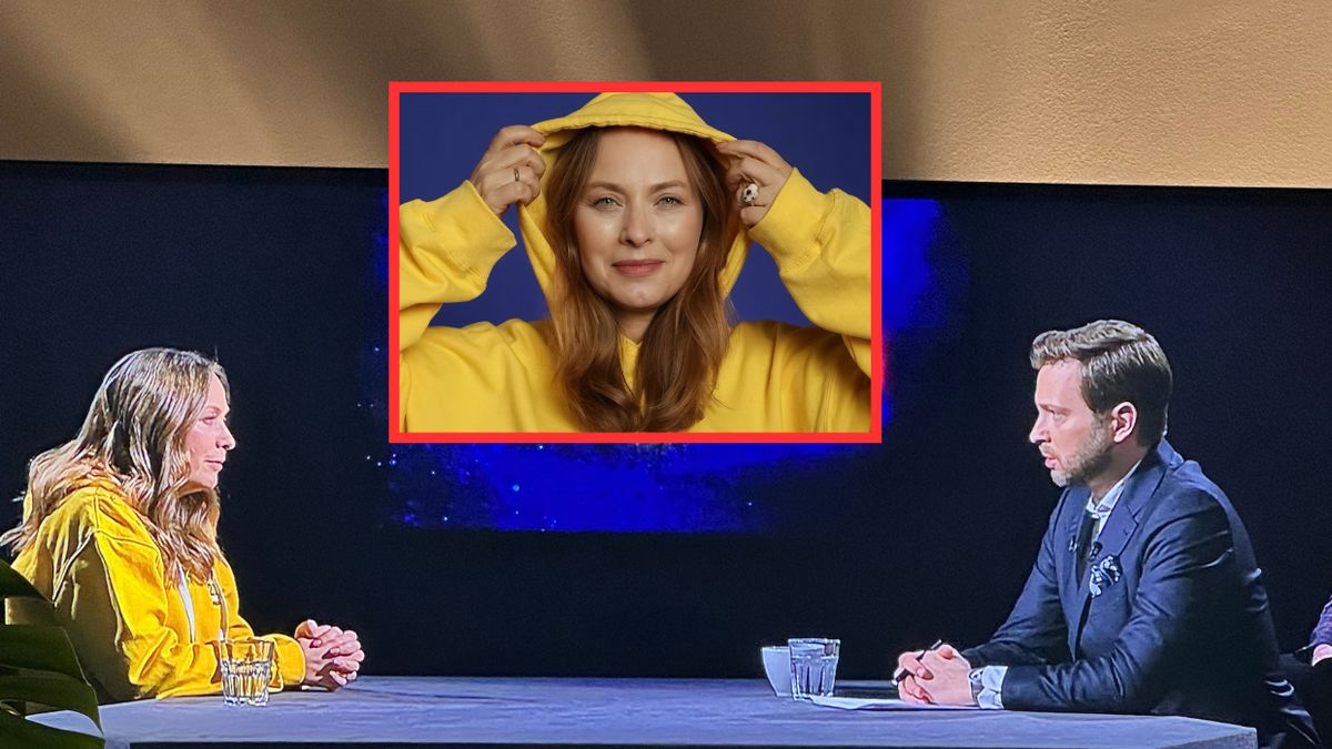Pełczyńska-Nałęcz przyszłą w bluzie do TVN24. Zrzut ekranu