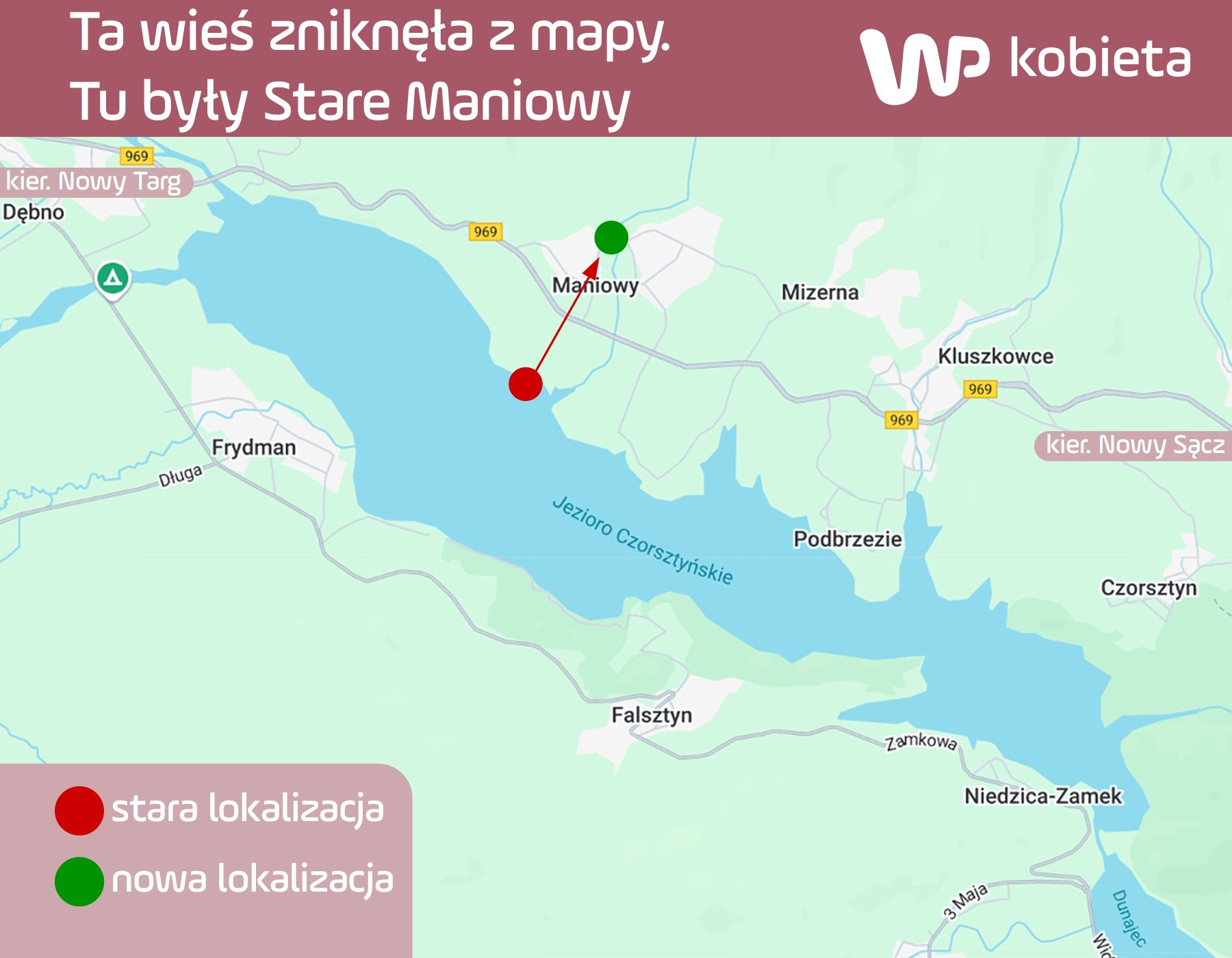 Tu były Stare Maniowy. Ta wieś zniknęła  mapy