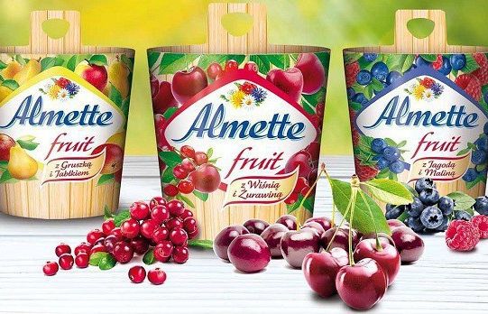 Almette Fruit reklamowany jako „owocowy smak natury” (wideo)