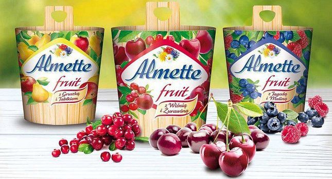 Almette Fruit reklamowany jako „owocowy smak natury” (wideo)