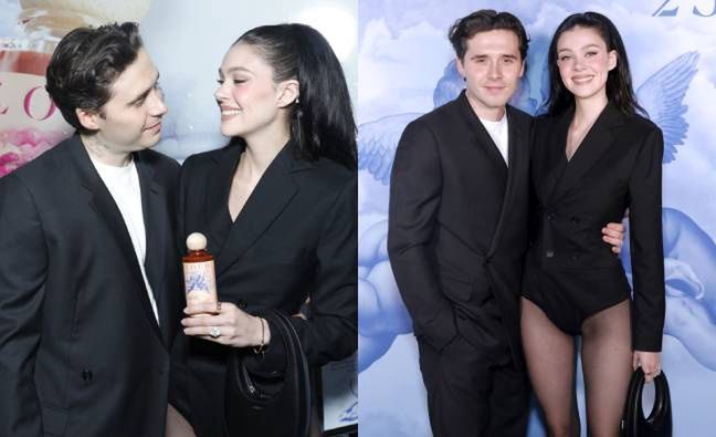 Roześmiana Nicola Peltz w SAMYCH rajstopach