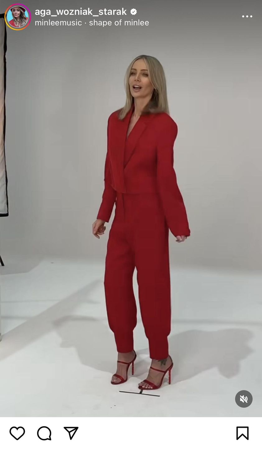 Agnieszka Woźniak-Starak wskoczyła w modny garnitur 