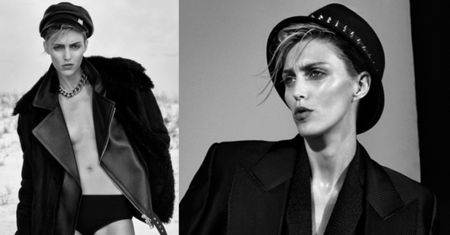 Męska Anja Rubik w nowej sesji