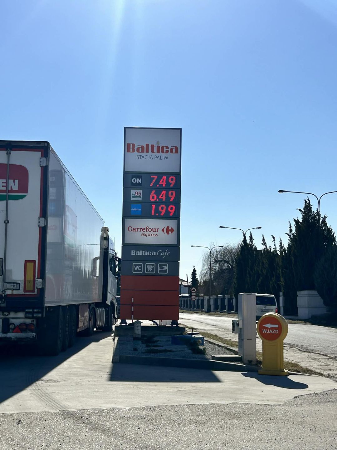 Ceny paliw na stacji Baltica w Płocku 06.03.2026
