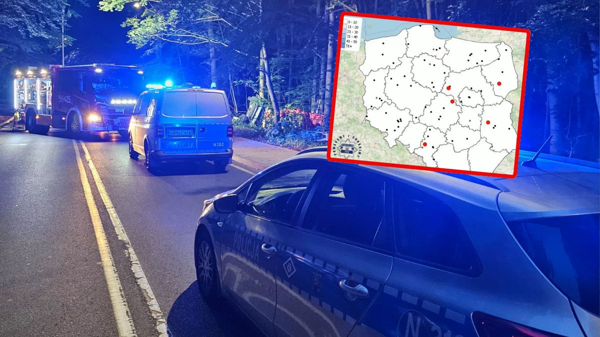 Seria wypadków od początku wakacji