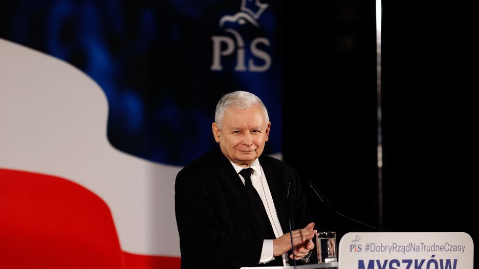 Jarosław Kaczyński w Myszkowie