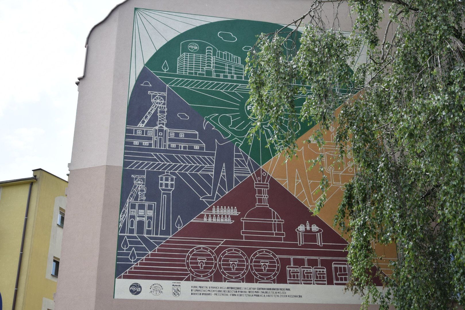 Mural w Rybniku upamiętnia piwowarską historię miasta