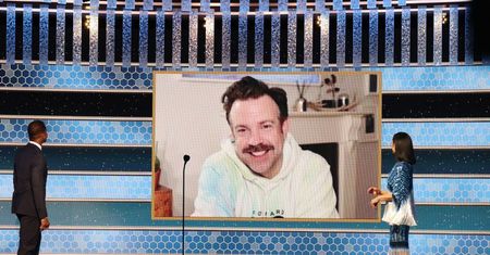 Jason Sudeikis odebrał Złoty Glob w dresie