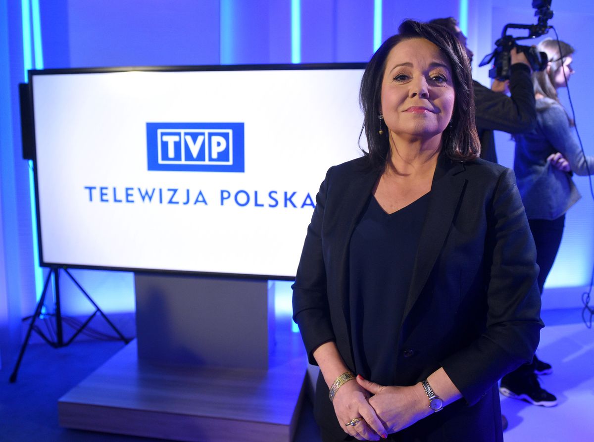 Szefowa "Wiadomości" TVP Danuta Holecka