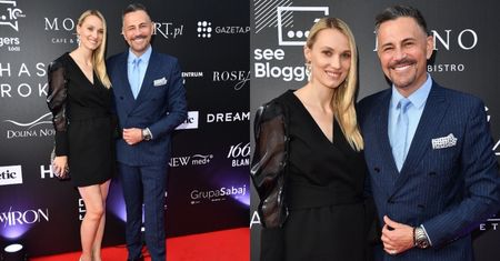 Krzysztof Ibisz z ciężarną żoną posyłają uśmiechy prosto z gali influencerów (ZDJĘCIA)