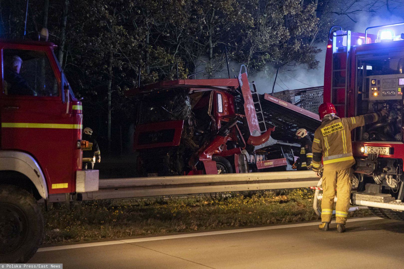 Karambol na autostradzie A4 koło Legnicy. Trzy osoby ranne 