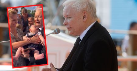Wideo z Kaczyńskim obiega sieć. Dała mu dziecko