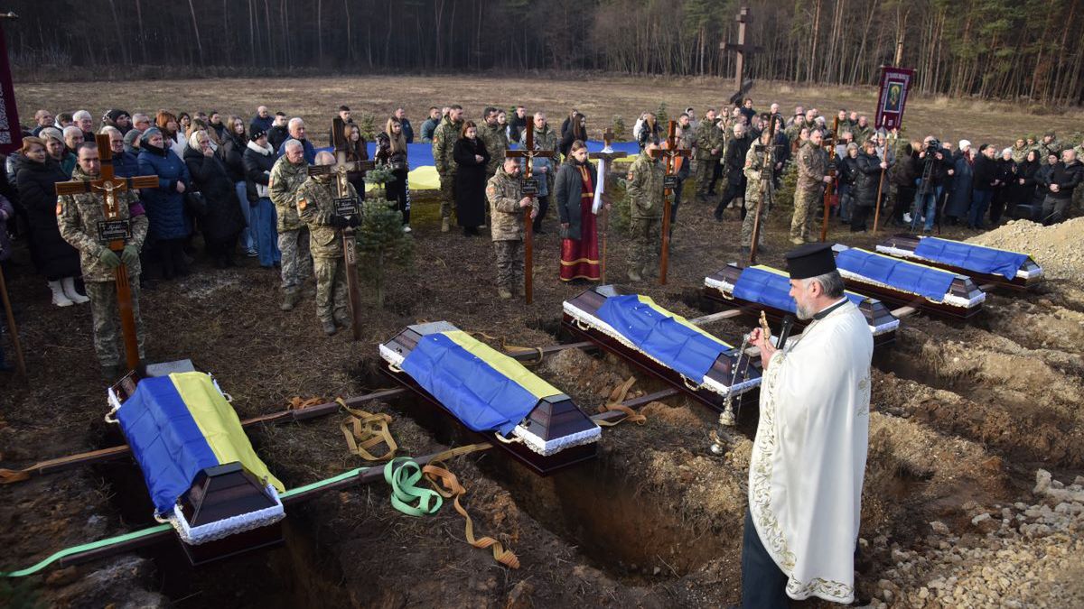 Pogrzeb ukraińskich żołnierzy